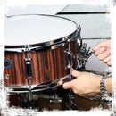 Snare Drum by GRIFFIN | 14" x 5.5"  Black Hickory PVC & Coated Head on Poplar Wood Shell | Acoustic Marching Percussion Instrument Set, Drummers Key, 8 Metal Tuning Lugs & Snare Strainer Throw Off Kit