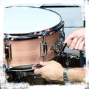Oak Wood Snare Drum by GRIFFIN | PVC on Poplar Wood Shell 14" x 5.5" | Percussion Musical Instrument with Drummers Key for Students & Professionals|8 Tuning Lugs & Deluxe Snare Strainer