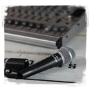 Studio Recording Microphones with Clips (5 Pack) by FAT TOAD - Vocal Handheld, Unidirectional Wired Mic - Cardioid Dynamic Singing Microphone