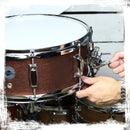 GRIFFIN Snare Drum - Poplar Wood Shell 14" x 5.5" with Flat Hickory PVC - 8 Metal Tuning Lugs & Snare Strainer Throw Off - Percussion Instrument Kit