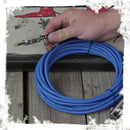XLR Female to 1/4" Male Jack Microphone Cables (4 Pack) by FAT TOAD | 20ft Pro Audio Blue Mic Cord Extension Patch Lo-Z Connector | 24 AWG Shielded Speaker Wire & Balanced for Studio Audio Recording by GeekStands.com