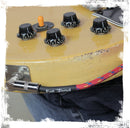 16 PACK - FAT TOAD Guitar Cords Right Angle to Straight-End Instrument Cable Tweed Cloth Jacket | Braided Woven 20FT 1/4 Inch Jack TS for Electric Guitar, Bass, AMP | Shielded 24 AWG Patch Conductor