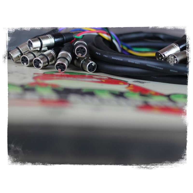 XLR Snake Cable 8-Channel 10ft (2-Pack) by FAT TOAD - Pro-Audio Shielded 3-Pin Balanced Patch Cables for Studio Stage, Live Sound & DJ Mixer