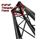 Triangle Truss Segment Extension by GRIFFIN | 5Ft Extra Trussing Section for DJ Booth Lighting System Stand | Mount Light Cans & Sound Effects for Pro Audio Equipment Gear | Parties, Live Gigs & Stage