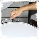 GRIFFIN Snare Drum Birch Wood Shell 14 X 6.5 Inch - Oversize 2.5" Large Vents & Custom Graphic Wrap (Limited Edition) - Red Hardware, 8 Tuning Lugs