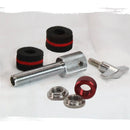 GRIFFIN Hi-Hat Clutch Mount Deluxe Version | Alloy Metal Speed Threads | Universal Holder to Fit Most Hi-Hat Cymbals, Rods & Hihat Stands | Red locking Nut by GeekStands.com
