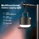 GobekUsa 4-in-1 Rechargeable LED Camping Lantern with Fan & Spray