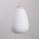 GobekUsa Glass Cocoon Pendant Light for Kitchen Dining Table, E27 LED Hanging Lamp