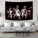 GobekUsa Horror Movie Character Tapestry Wall Hanging Bedroom Decor