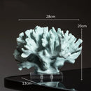 GobekUsa Coral Crystal Tree Glass Vase Metal Frame Resin Ocean Figurines, Home Decor