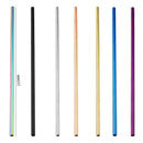 GobekUsa 304 Stainless Steel Reusable Straws Set for Drinks - Eco-Friendly Metal Curved & Straight