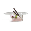 GobekUsa Cute Straw Hat Glass Bowl for Desserts and Fruits