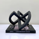 GobekUsa Geometric Hollowed-out Black Ornament Abstract Home Decoration Handicrafts