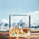 GobekUsa Glacier Wine Cup: Japanese Style Whisky Glass with Fuji Artwork