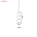 GobekUsa Glass Ball Pendant Lights - Modern Nordic LED Creative Hanging Lamp for Home Decor