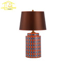 GobekUsa Blue/Orange Ceramic Table Lamp LED E27 Modern Minimalist Desk Light
