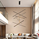 GobekUsa Aluminum Ceiling Chandelier with Changeable LED Shape for Stairway and Living Room