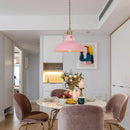 GobekUsa Blue Iron Art LED Pendant Light, Nordic Modern Style for Home and Commercial Spaces