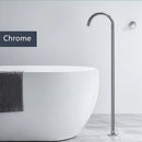 GobekUsa Brushed Gold Black Floor Mounted Bathtub Shower Faucet