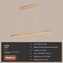Nordic Linear Wood LED Pendant Light