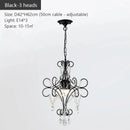GobekUsa Iron Crystal Chandelier: Modern Industrial Luxury for Home Lighting