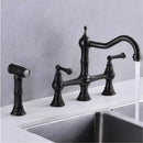 GobekUsa Gold Kitchen Faucet with Hand Shower and Pot Filler Tap