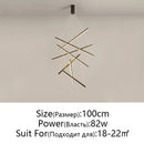 GobekUsa LED Chandelier: Modern Luster Lighting for Stair Hall Bedroom Room Duplex Building