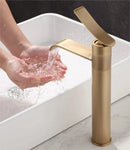 GobekUsa Bronze Bathroom Sink Faucet Hot & Cold Brass Basin Mixer Water Tap
