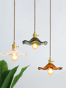 GobekUsa Lotus Leaf Pendant Lights: Modern Nordic Glass Pendant Lamp for Bedroom, Dining Room, Kitchen