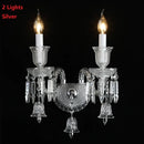 GobekUsa Crystal Wall Lamp for Bedside Aisle Ktv LED Lights