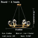 GobekUsa Crystal Chandelier LED Pendant Lights for Modern Nordic Home Decor