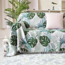GobekUsa Knit Sofa Blanket Cover - Butterfly and Peacock Design for Single and Double Sofas.