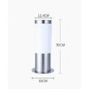 GobekUsa Black Silver Landscape Bollard Path Light for Garden Decoration
