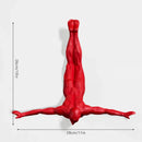 GobekUsa Bungee Jumper Wall Sculpture: Industrial Style Sporty Figurine for Living Room Decor