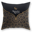 GobekUsa Black Gold Mandala Luxury Printed Pillowcase §