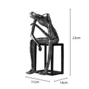 GobekUsa Abstract Thinkers Sculpture: Decorative Figurines for Home Furnishings