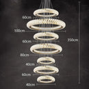 GobekUsa Crystal Chandelier: Elegant Living & Dining Room Pendant Lighting