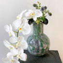 GobekUsa Handmade Glass Vase Pebble Marble Home Decoration Floral Arrangement Accessories