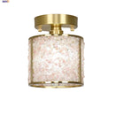 GobekUsa Column Glass Crystal Ceiling Light for Nordic Modern Home Decor