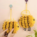 GobekUsa Bee Shape Chenille Hand Towel with Wings - Soft Plush Kids Towel