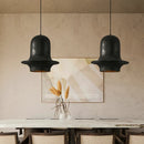 GobekUsa Black Wabi-Sabi Industrial Chandelier for Restaurant Cafe and Bedroom