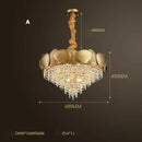 GobekUsa Crystal Chandelier: Modern LED Tassels Stainless Steel Pendant Light for Living Room
