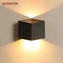 GobekUsa Dual-Head Wall Light 12W COB LED Modern Outdoor Indoor Decor Aluminum