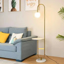 GobekUsa Glass Side Table LED Floor Lamp for Nordic Living Room Art Decor