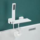 GobekUsa Gray Wall Mounted Waterfall Faucet Set for Bath and Shower