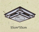GobekUsa Antique Style Solid Wood Led Ceiling Light for Living Room Bedroom & Study