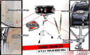 GRIFFIN Snare Drum Kit with Snare Stand, 2 Pairs of Drum Sticks & Drum Key | Wood Shell Drum Set, Maple Sticks, Chrome Holder Acoustic Marching Percussion Musical Instrument Practice Package by GeekStands.com