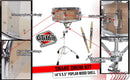 GRIFFIN Snare Drum Kit with Snare Stand, 2 Pairs of Maple Drum Sticks & Drum Key | Wood Shell Drum Set, Percussion Musical Instrument Practice Package | 8 Metal Tuning Lugs & Snare Strainer Throw Off
