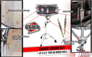 Snare Drum Kit by GRIFFIN | Includes Snare Stand, 2 Pairs of Maple Drum Sticks & Drum Key | 14" x 5.5" Poplar Shell | Percussion Musical Instrument Practice Package for Students & Professionals