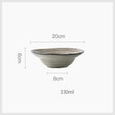 GobekUsa Ceramic Japanese Style Dish Bowl Set